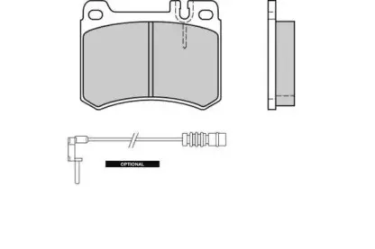 12-0410 E.T.F. Комплект тормозных колодок, дисковый тормоз