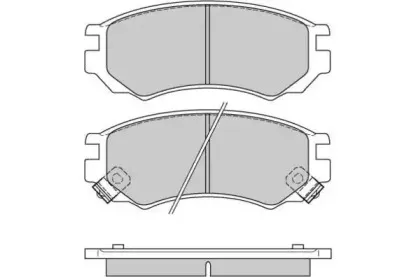 12-0512 E.T.F. Комплект тормозных колодок, дисковый тормоз