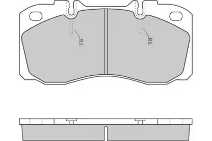12-5272 E.T.F. Комплект тормозных колодок, дисковый тормоз