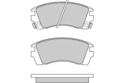 12-0575 E.T.F. Комплект тормозных колодок, дисковый тормоз