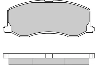 12-0596 E.T.F. Комплект тормозных колодок, дисковый тормоз