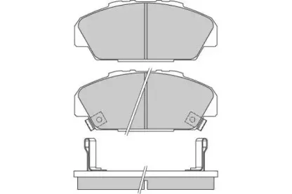 12-0648 E.T.F. Комплект тормозных колодок, дисковый тормоз