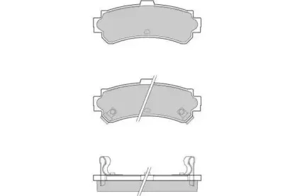 12-0690 E.T.F. Комплект тормозных колодок, дисковый тормоз