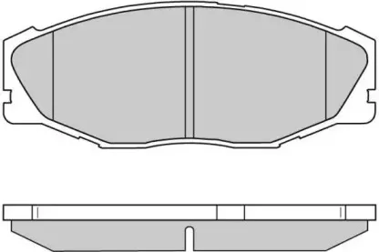 120697 E.T.F. Комплект тормозных колодок, дисковый тормоз