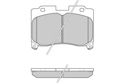 12-0740 E.T.F. Комплект тормозных колодок, дисковый тормоз