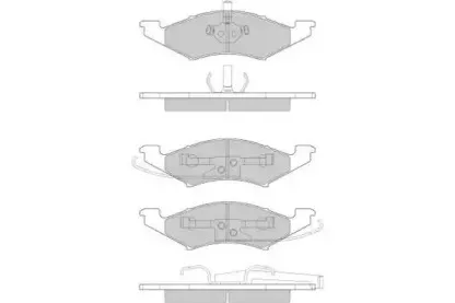 120797 E.T.F. Комплект тормозных колодок, дисковый тормоз
