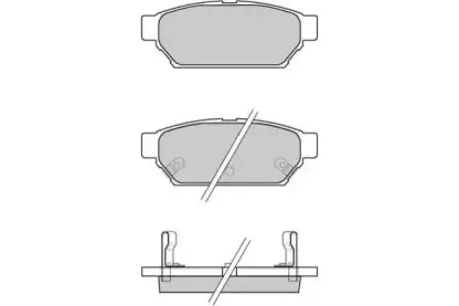 12-0800 E.T.F. Комплект тормозных колодок, дисковый тормоз