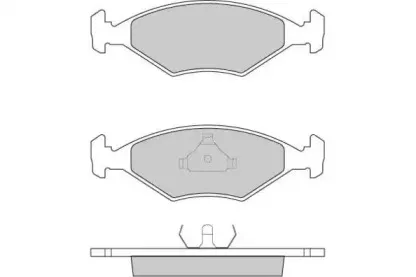 12-0822 E.T.F. Комплект тормозных колодок, дисковый тормоз