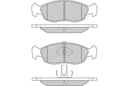 12-0853 E.T.F. Комплект тормозных колодок, дисковый тормоз