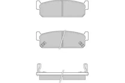 12-0860 E.T.F. Комплект тормозных колодок, дисковый тормоз