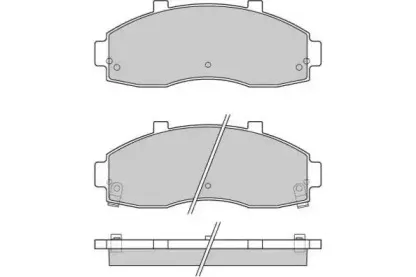 12-0901 E.T.F. Комплект тормозных колодок, дисковый тормоз