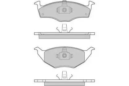 12-0914 E.T.F. Комплект тормозных колодок, дисковый тормоз
