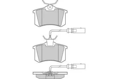 12-0982 E.T.F. Комплект тормозных колодок, дисковый тормоз