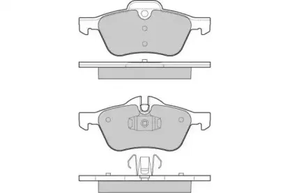 12-0995 E.T.F. Комплект тормозных колодок, дисковый тормоз