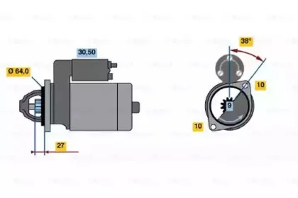 0 001 106 409 BOSCH Стартер
