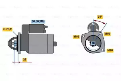 0 001 107 417 BOSCH Стартер