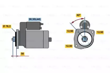 0 001 122 400 BOSCH Стартер