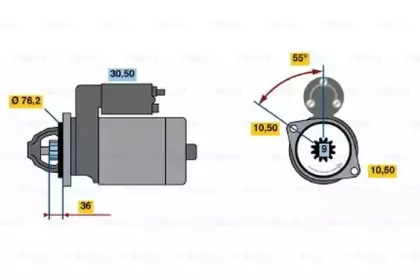 0 001 212 402 BOSCH Стартер