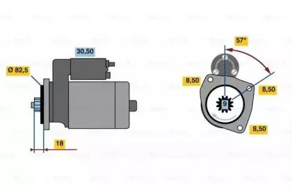 0 001 312 108 BOSCH Стартер