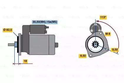 0001316001 BOSCH Стартер