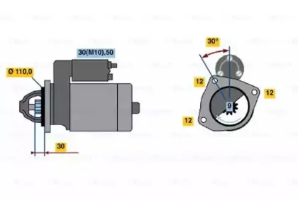 0 001 362 073 BOSCH Стартер