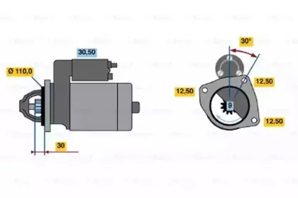 0 001 368 020 BOSCH Стартер