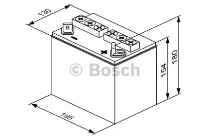 0 092 M4F 590 BOSCH Стартерная аккумуляторная батарея