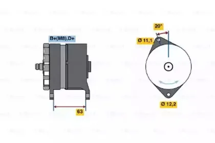0 120 469 646 BOSCH Генератор
