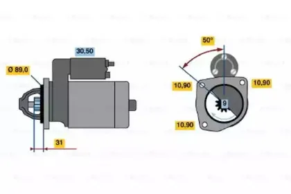 0 986 011 200 BOSCH Стартер