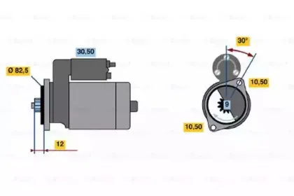 0 986 014 231 BOSCH Стартер