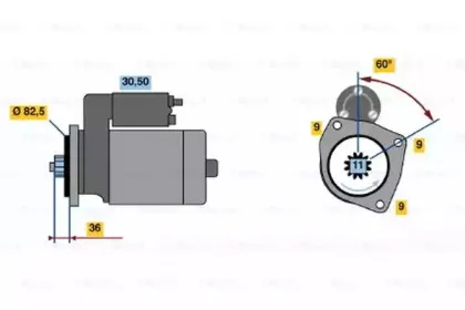 0 986 014 950 BOSCH Стартер