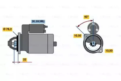0 986 019 970 BOSCH Стартер