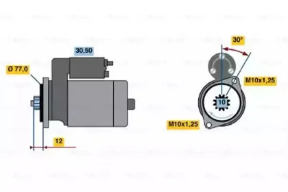 0986020421 BOSCH Стартер