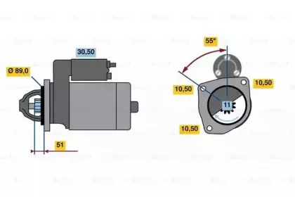 0986023990 BOSCH Стартер