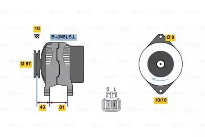 0 986 080 430 BOSCH Генератор