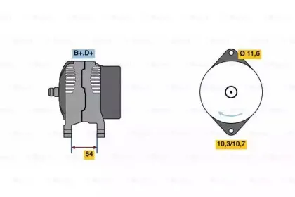 0 986 080 630 BOSCH Генератор