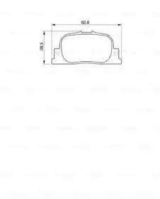 0 986 424 730 BOSCH Комплект тормозных колодок, дисковый тормоз