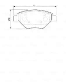 0 986 424 774 BOSCH Комплект тормозных колодок, дисковый тормоз