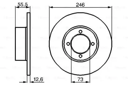 0 986 478 082 BOSCH Тормозной диск