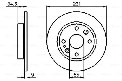 0 986 478 242 BOSCH Тормозной диск