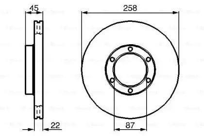 0 986 478 271 BOSCH Тормозной диск