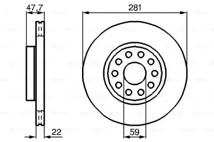 0 986 478 993 BOSCH Тормозной диск