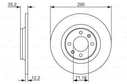 0 986 479 118 BOSCH Тормозной диск