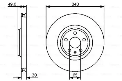 0 986 479 464 BOSCH Тормозной диск