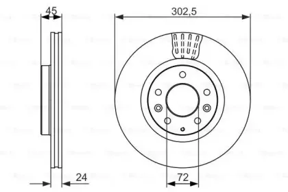 0 986 479 700 BOSCH Тормозной диск