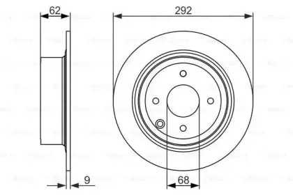 0 986 479 742 BOSCH Тормозной диск