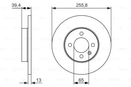 0 986 479 856 BOSCH Тормозной диск