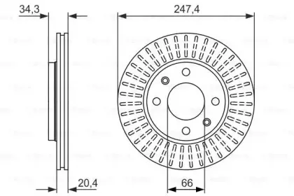 0 986 479 861 BOSCH Тормозной диск