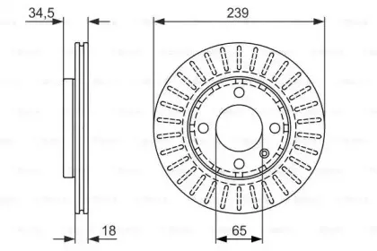 0 986 479 891 BOSCH Тормозной диск