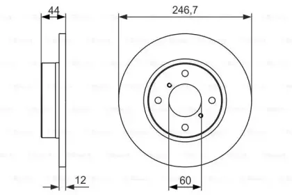 0 986 479 901 BOSCH Тормозной диск